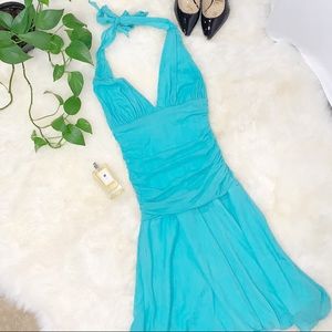 Ruby Blue Tie-around Neck Dress